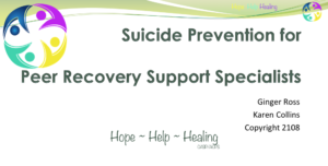 Suicide Prevention For Recovery Coaches Training and Peer Recovery Support Specialists